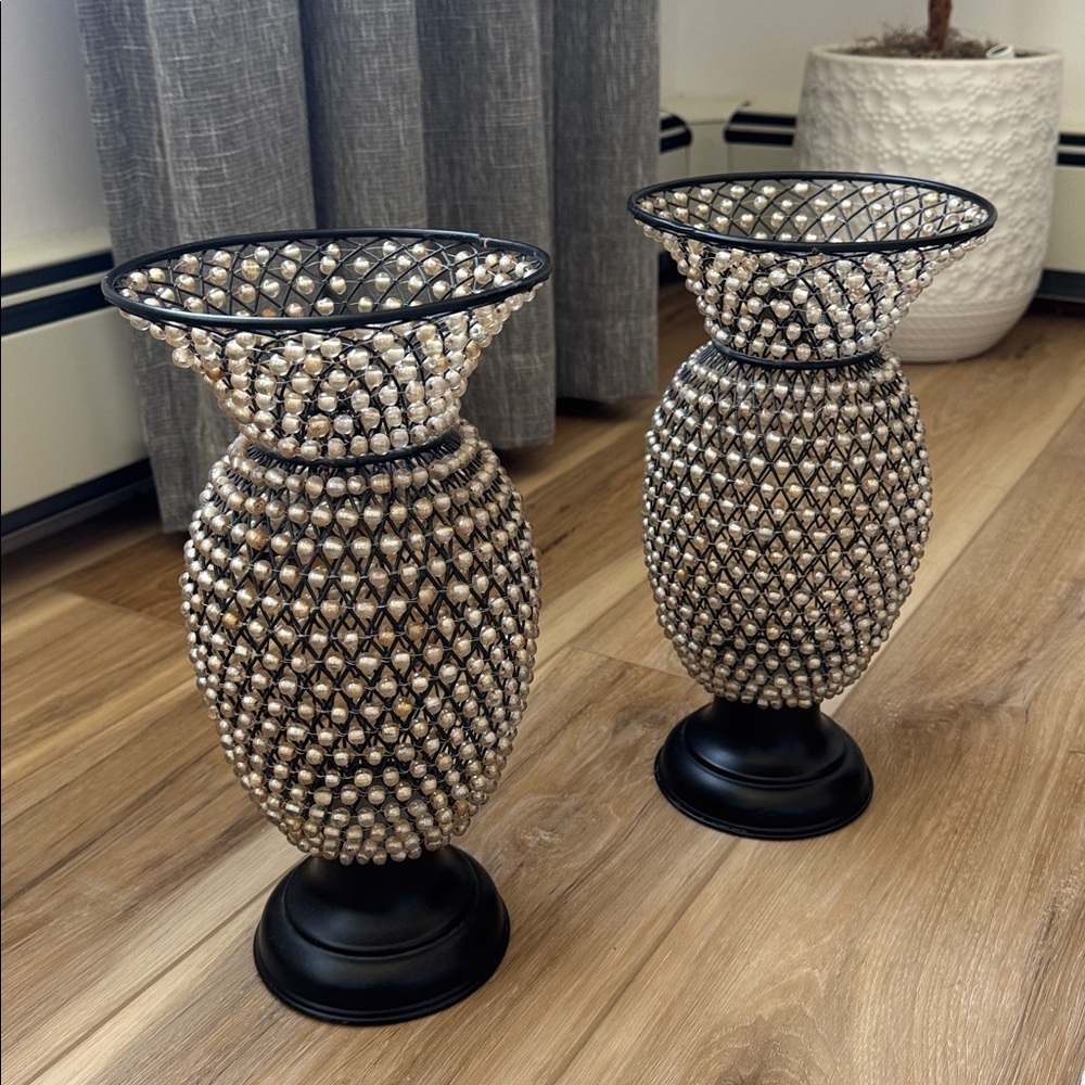 BOMBAY COMPANY CANDLE HOLDER SET OF 2 - Picture 2 of 7